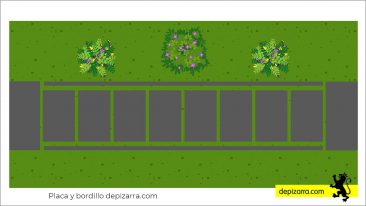 Cómo diseñar un camino de placas y bordillos de pizarra.