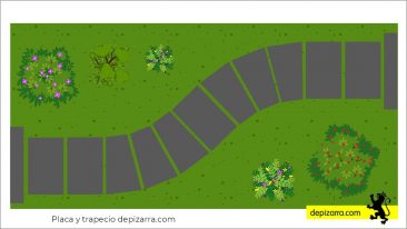 Senda y camino para jardín.