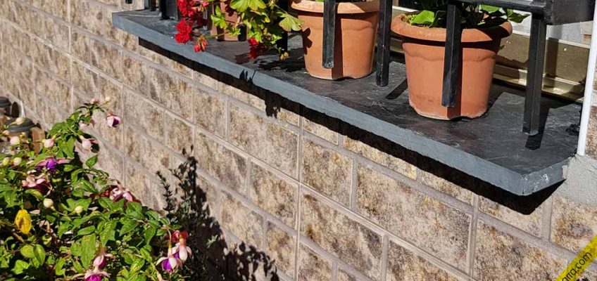 Vierteaguas ventana PVC.