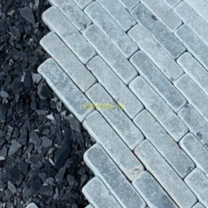 Slate cobblestones.