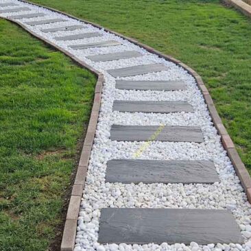 Losa pizarra jardin y exterior.