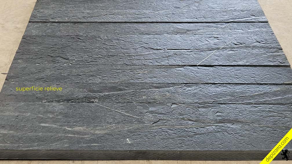 Bordillo pizarra jardín moderno.